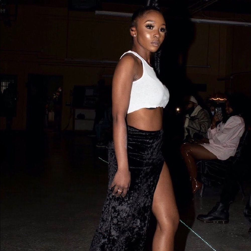 Velvet skirt